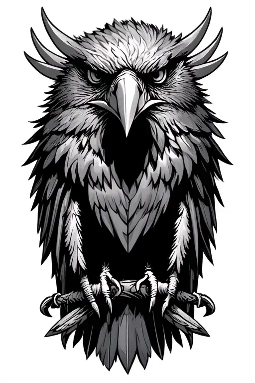 Viking Crow That Signifies A Berzerker