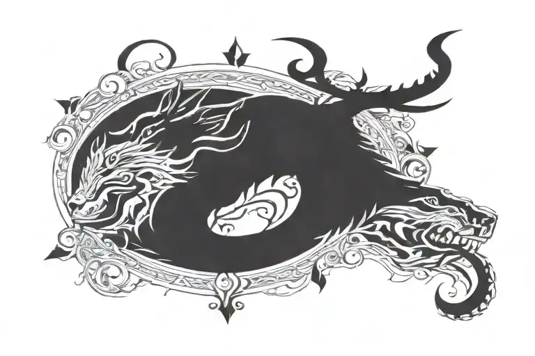 Combine Elements Of Slovakian And Scottish Folklore In A Unique Tattoo Design