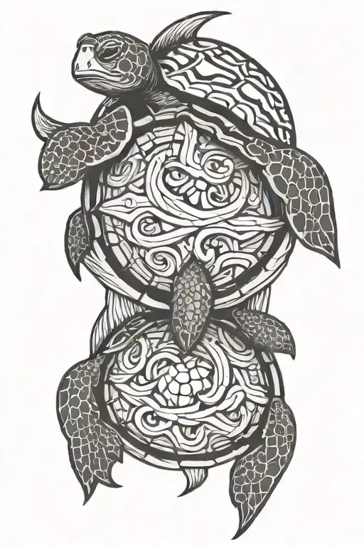 Turtle Wave Anchor Intertwined