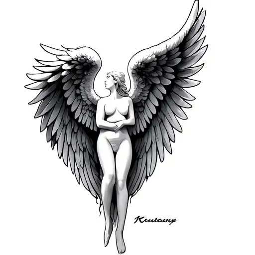 Angel Wings With Name