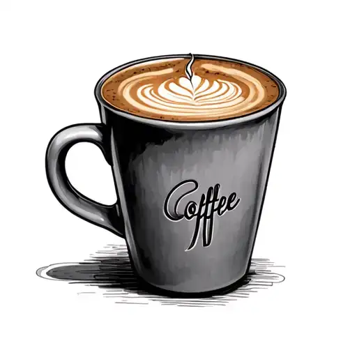 Coffee Mug And Cigeratte