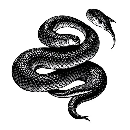 Sigle Virgin And Snake Of Soil