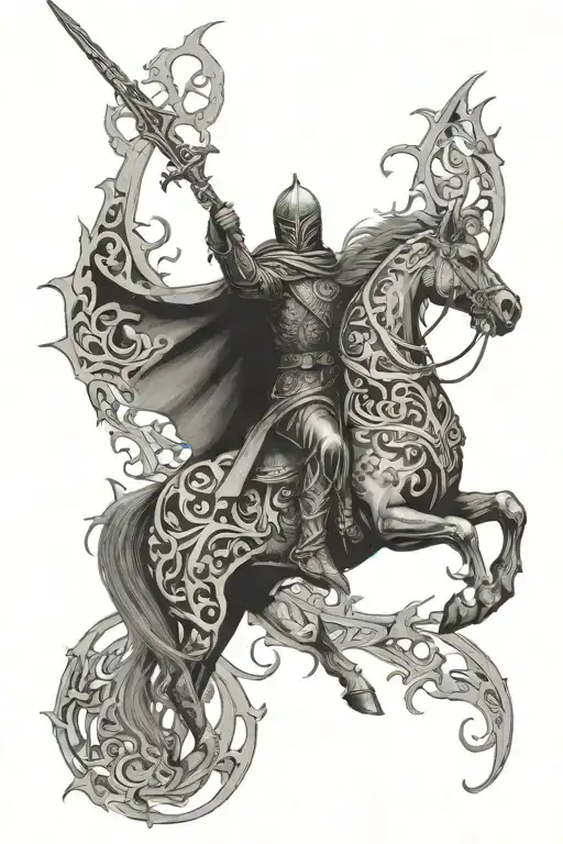 Dark Ornamental With Lord Of The Rings Nazgul Lord