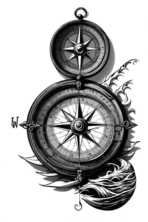 Compass And Sea Chart