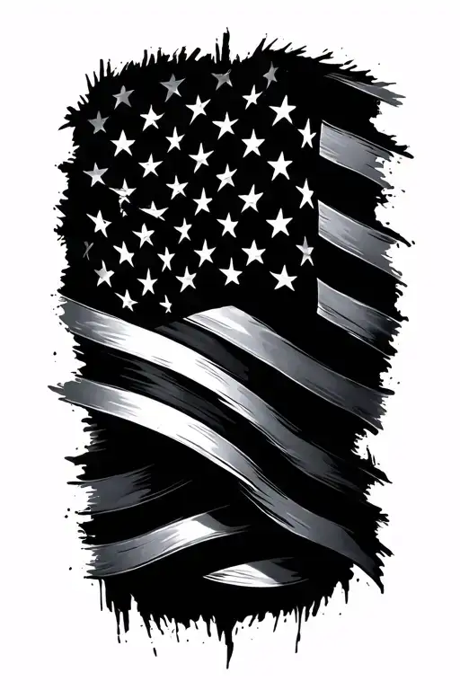 American Flag Wrapped