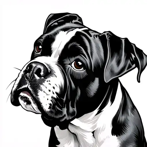 Boxer Dog Wearing
