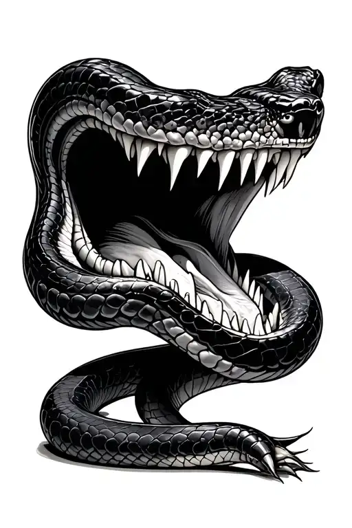Snake Open Mouth