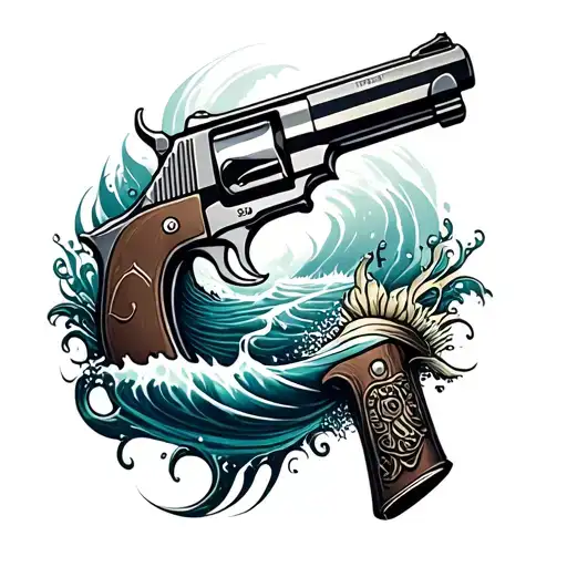 Ocean And Gun