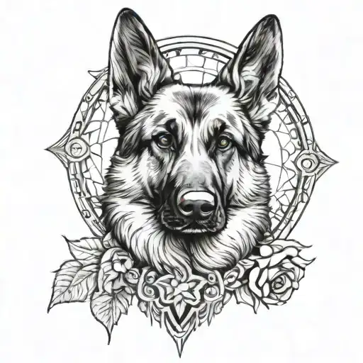 Nightvision On German Shepherd