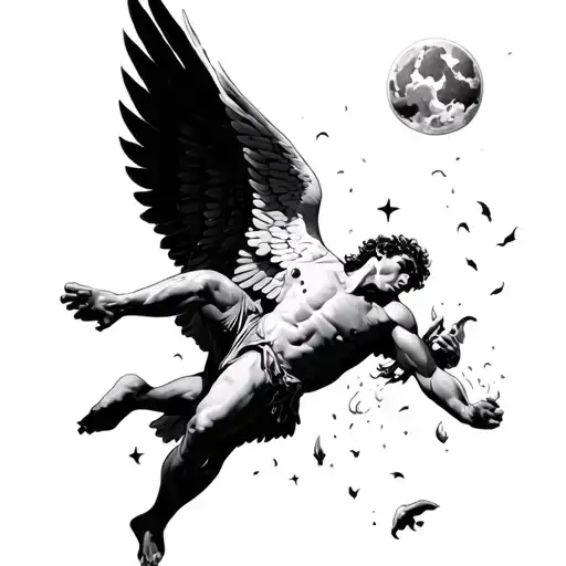 The Fall Of Icarus Falling From The Sky