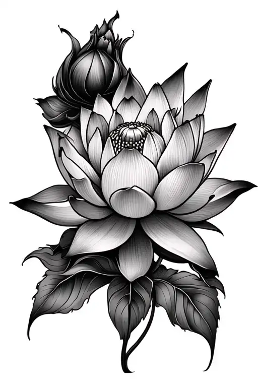 Buddha Lotus Flower Blooming