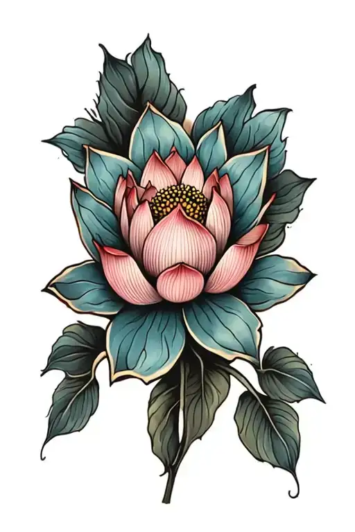 Buddha Lotus Flower Blooming