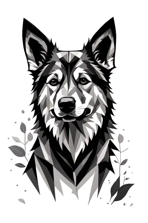 Forest Dog Geometric