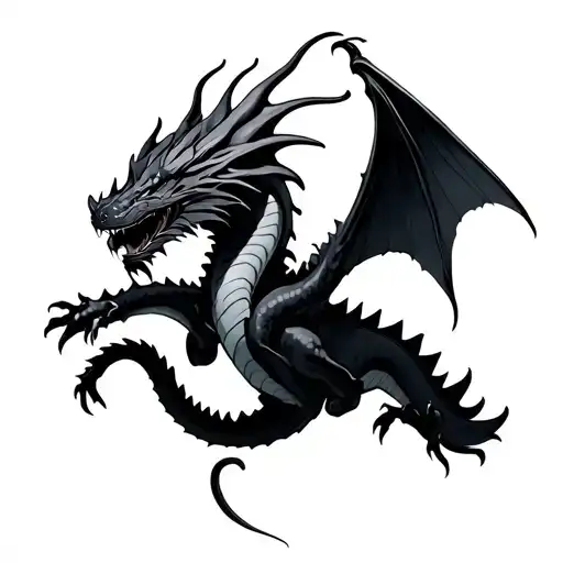 Flying Black Dragon