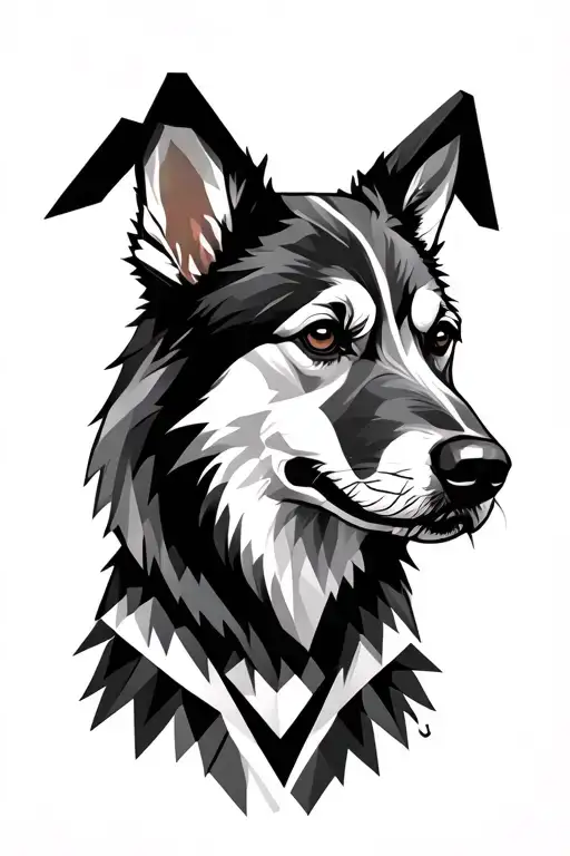 Forest Dog Geometric Design Incorporating