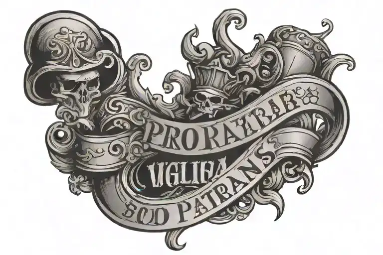 Scroll Saying Pro Patria Vigilans