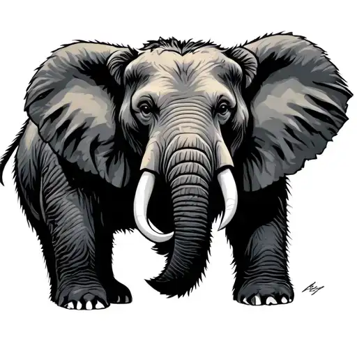 Bear Body With Elephant Head