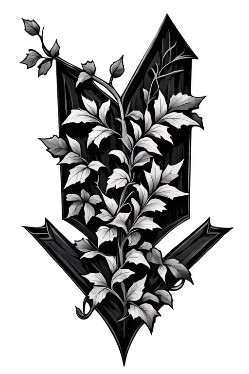 Arrow With Ivy Vines
