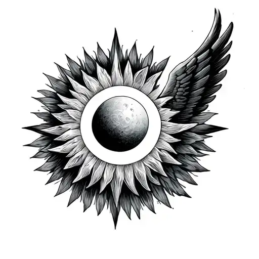 Semi Colon Icarus With The Point Being The Sun And The Colon Being Icarus