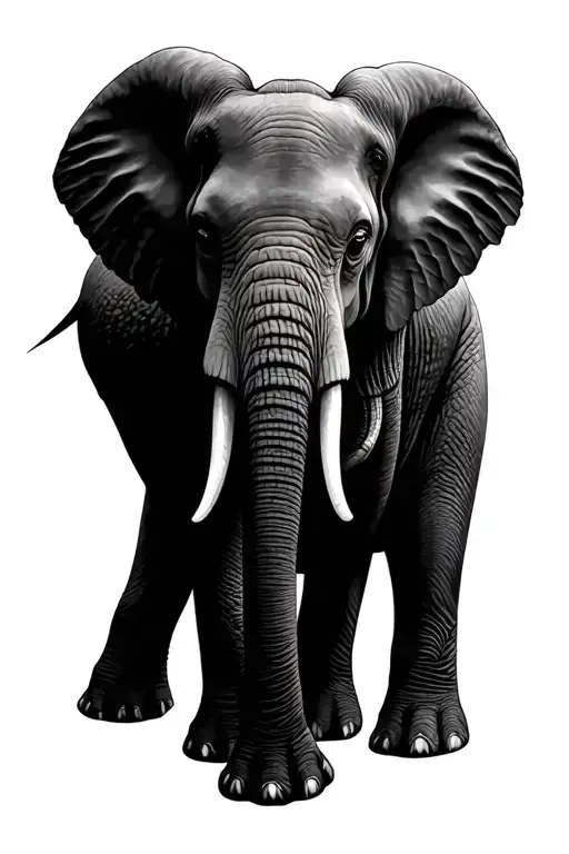 Discreet Elephant No Realistic