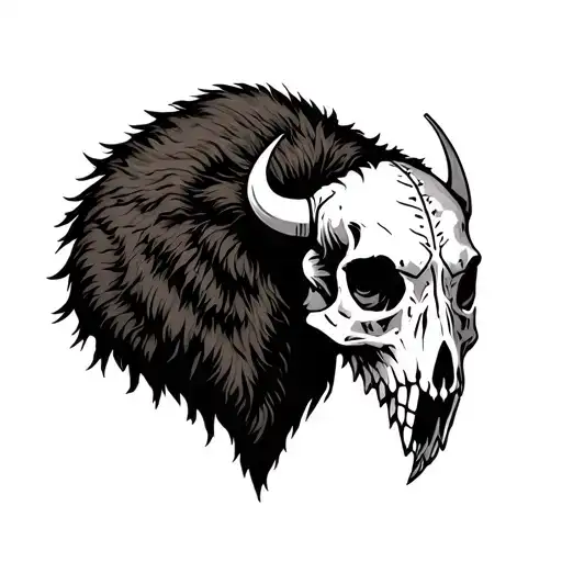 Bison Skull Warrior Medicine