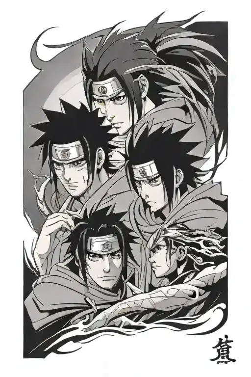 Sasuke And Itachi From The Anime Naruto