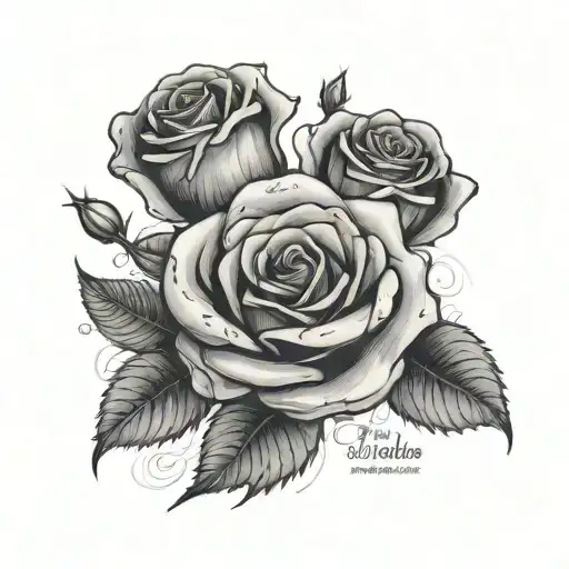 Roses With A Bible Verse For Someone Who Passed