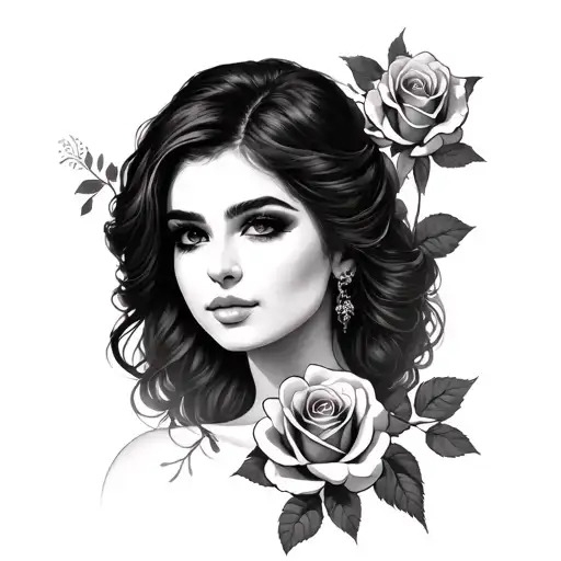 Ana Maria With A Rose