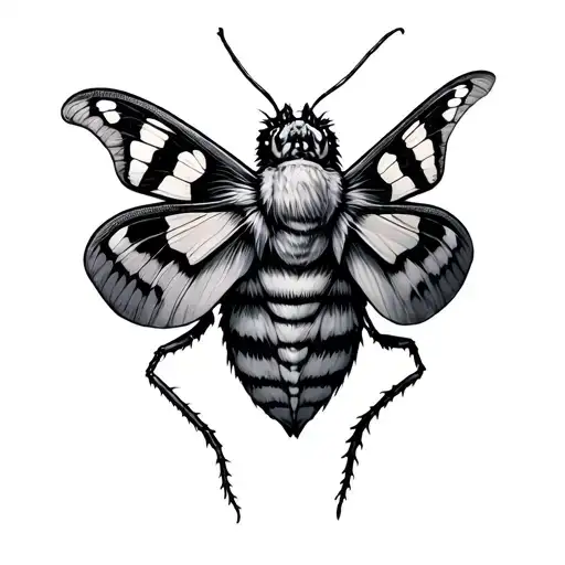 Manly Moth From Above