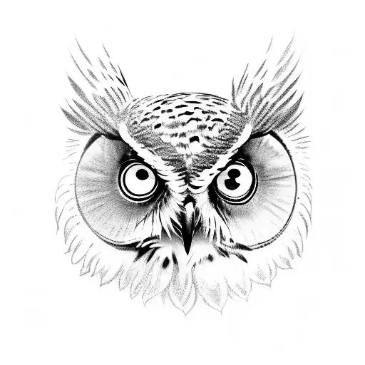 Owl On Shoulder With Filigrees