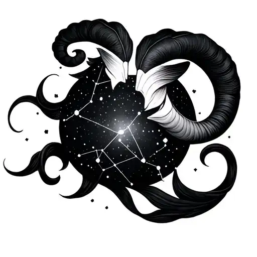 Aries Constellation With Pisces Constellation And Virgo Constellation