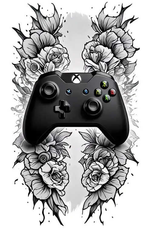 Xbox Controller With Rip Uncle Darren