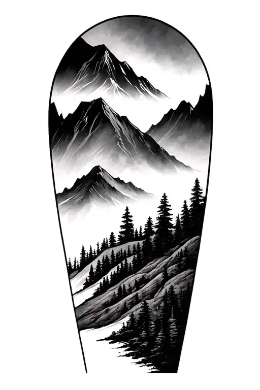 Adhd Feminine Mountain Arm