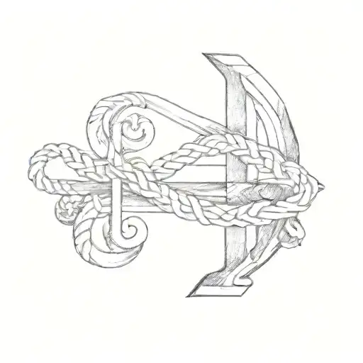 Anchor With Cross Of Santiago De Compostela