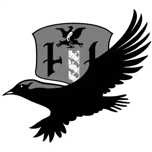 El Salvadorian Coat Of Arms With The Bird Flying