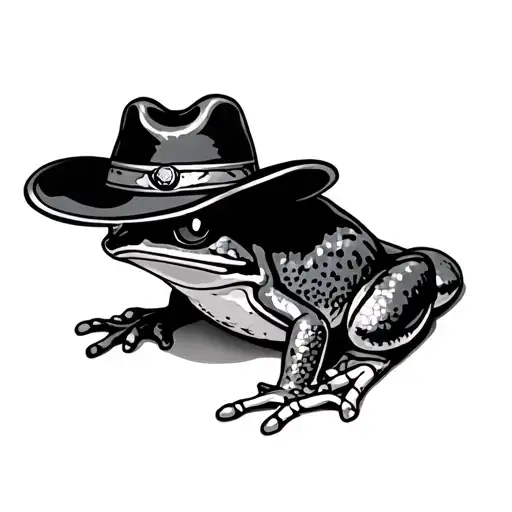 Coqui Frog With Cowboy Hat