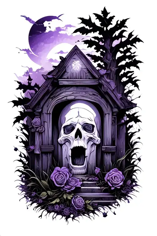 Graveyard Dark Purple