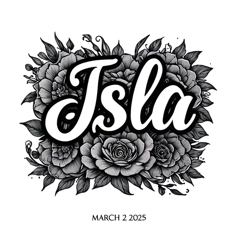 The Name Isla And Her Birthdate In Roman Numerals March 22 2025