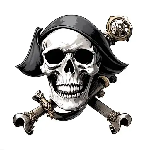 Steampunk Skull Pirate