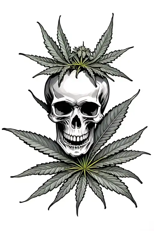 Weed And Skull