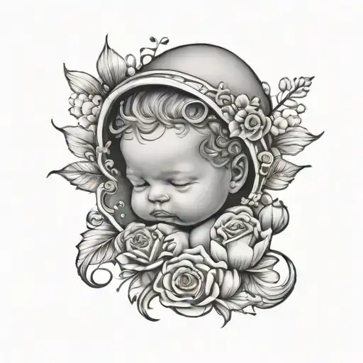 Female Baby Neonatal Death Memorial Tatto