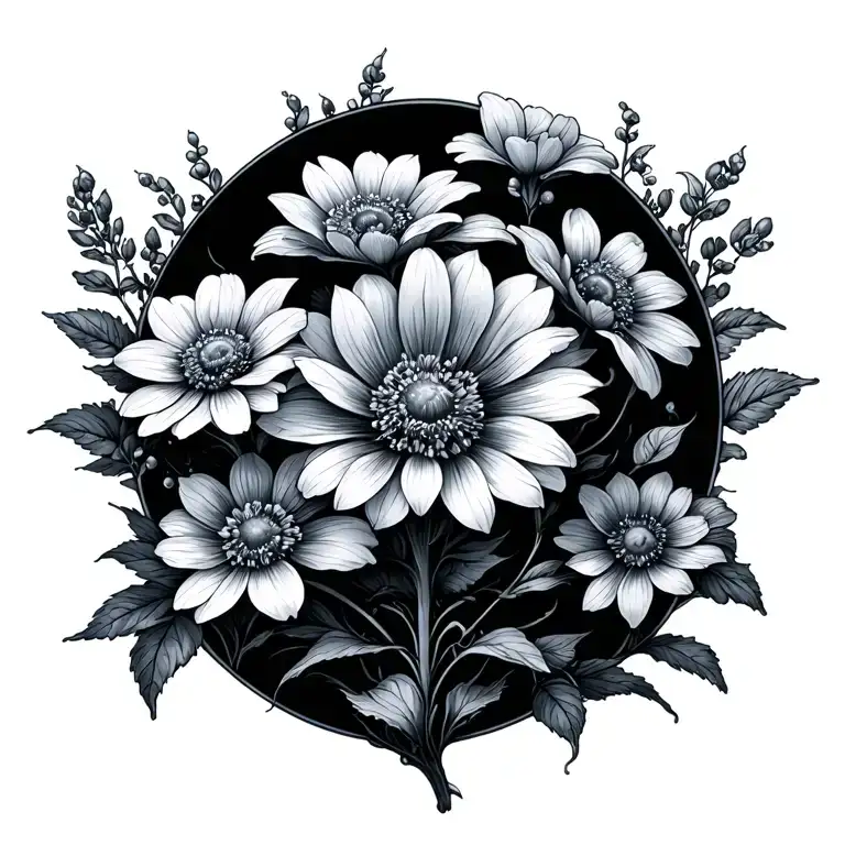 Neurotransmitter With Flowers Growing