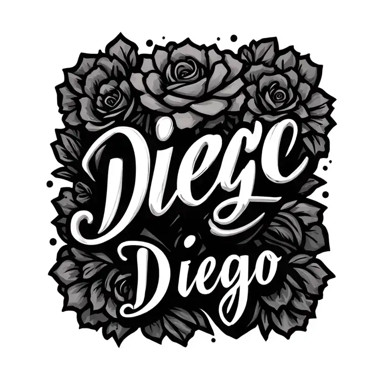 Name Diego In Cursive Font