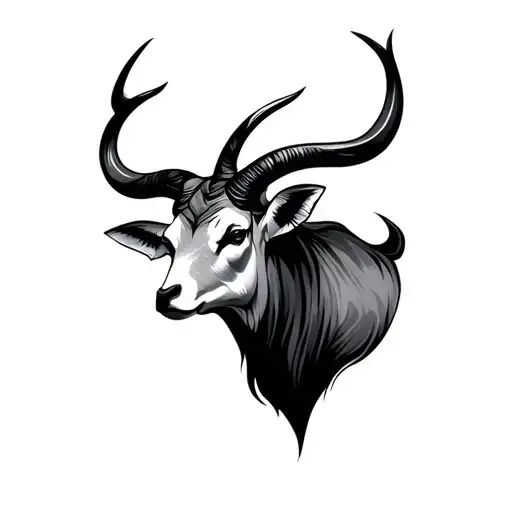 Digital Minimalistic Taurus Zodiac Sign