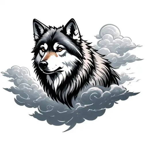 Wolf And Clouds
