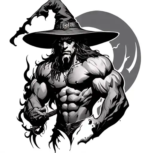 Male Muscular Witch