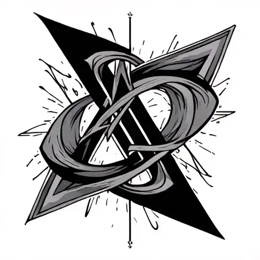 The Word Timshel In A Triangle Outline Intertwined