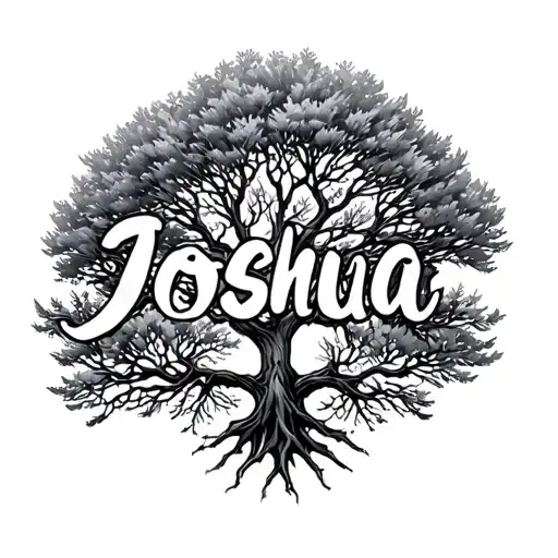 The Name Joshua In World Tree Branches