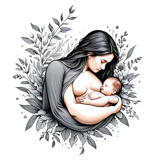 Breastfeeding Motherhood Baby Loss Tatto Mixed
