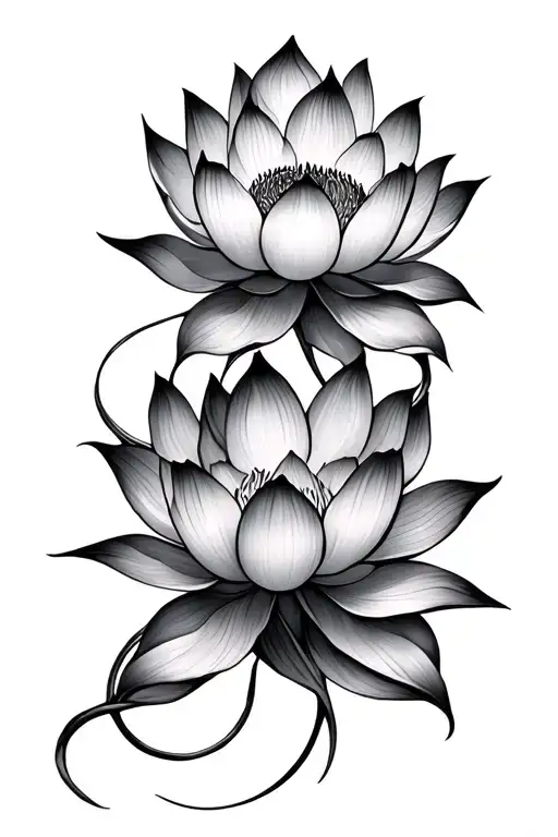 Lotus Flower Intertwined